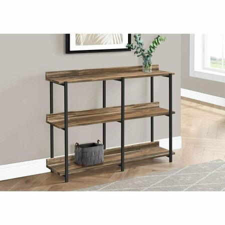 CLEAN CHOICE 48 in. Console Accent Table, Brown - Reclaimed & Black CL2444486